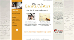 Desktop Screenshot of escritacriativa.com.br