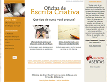 Tablet Screenshot of escritacriativa.com.br